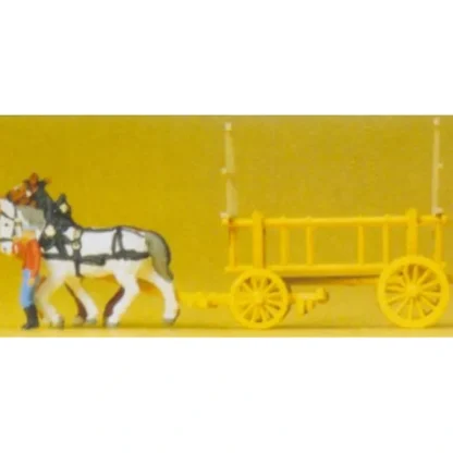 Trains | Preiser 79476 N Driver & Horses Figures with Delivery Wagon (Set of 3) - Your Source for Gaming Essentials