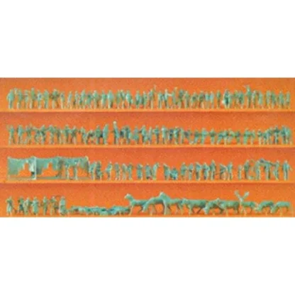Trains | Preiser 79000 N Unpainted Assorted People & Animals Figure Kit (Set of 120) - Your Source for Gaming Essentials