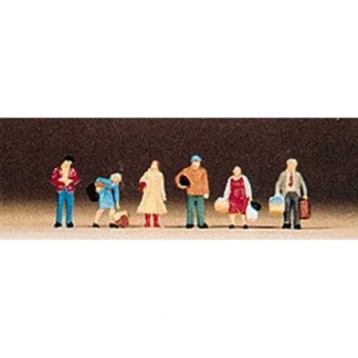 Trains | Preiser 79017 N Waiting Passengers Figures (Set of 6) - Your Source for Gaming Essentials