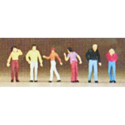 Trains | Preiser 79026 N Walking Passers-By Figures (Set of 6) - Your Source for Gaming Essentials
