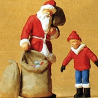 Trains | Preiser 65335 O Santa Claus with Child Figures (Set of 2) - Your Source for Gaming Essentials