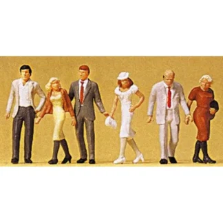 Trains | Preiser 65322 O Walking Passers-By Figures (Set of 6) - Your Source for Gaming Essentials