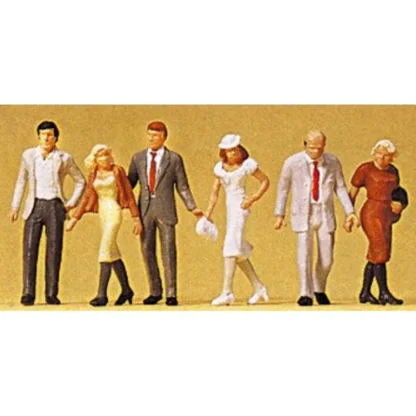 Trains | Preiser 65322 O Walking Passers-By Figures (Set of 6) - Your Source for Gaming Essentials