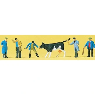 Trains | Preiser 88544 Z Cattle At Market with Men Figures (Set of 6) - Your Source for Gaming Essentials