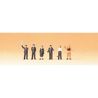 Trains | Preiser 88528 Z DB Railroad Personnel Figures (Set of 6) - Your Source for Gaming Essentials