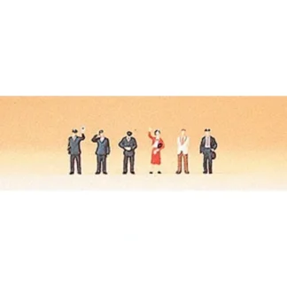 Trains | Preiser 88529 Z DB Train Personnel & Travelers Figures (Set of 6) - Your Source for Gaming Essentials