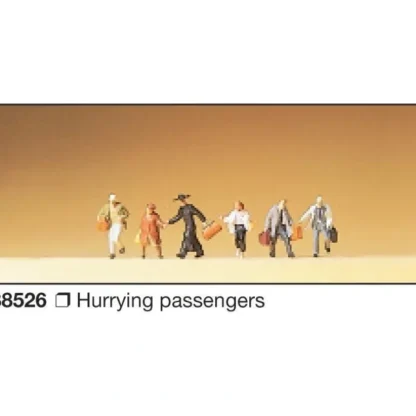 Trains | Preiser 88526 Z Hurrying Passenger Figures (Set of 6) - Your Source for Gaming Essentials