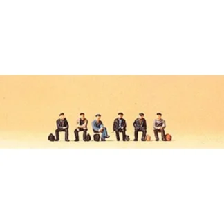 Trains | Preiser 88533 Z Seated Industrial Workers Figures (Set of 6) - Your Source for Gaming Essentials