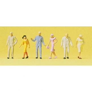 Trains | Preiser 88542 Z Standing Passers-By Figures #1 (Set of 6) - Your Source for Gaming Essentials