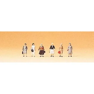 Trains | Preiser 88531 Z Walking Female Commuters Figures (Set of 6) - Your Source for Gaming Essentials
