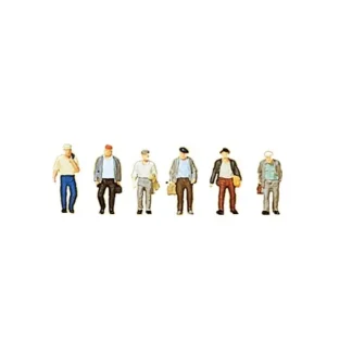 Trains | Preiser 88532 Z Walking Male Pedestrian Figures (Set of 6) - Your Source for Gaming Essentials