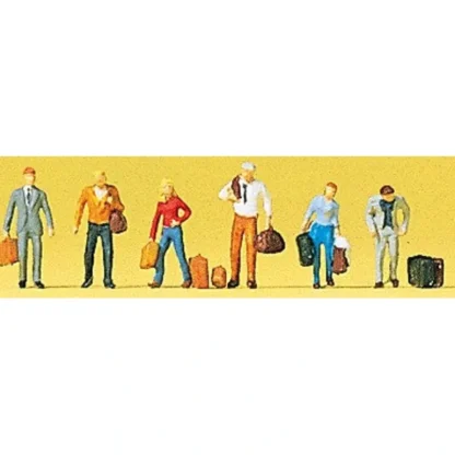 Trains | Preiser 88546 Z Walking Passengers with Luggage (Set of 6) - Your Source for Gaming Essentials