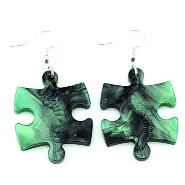Puzzle Piece Earrings, Gemini Style - Choose your color - Your Source for Gaming Essentials Sale