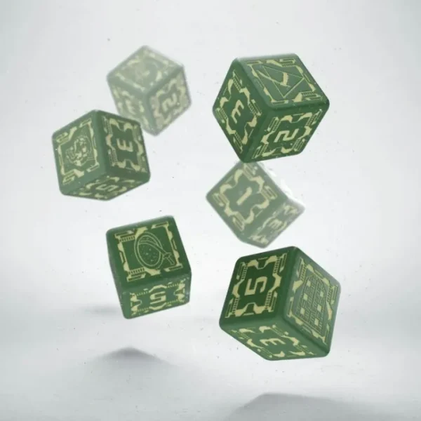 Q-Workshop Battletech House Liao D6 Dice Set (6 Piece Set) - Your Source for Gaming Essentials Best