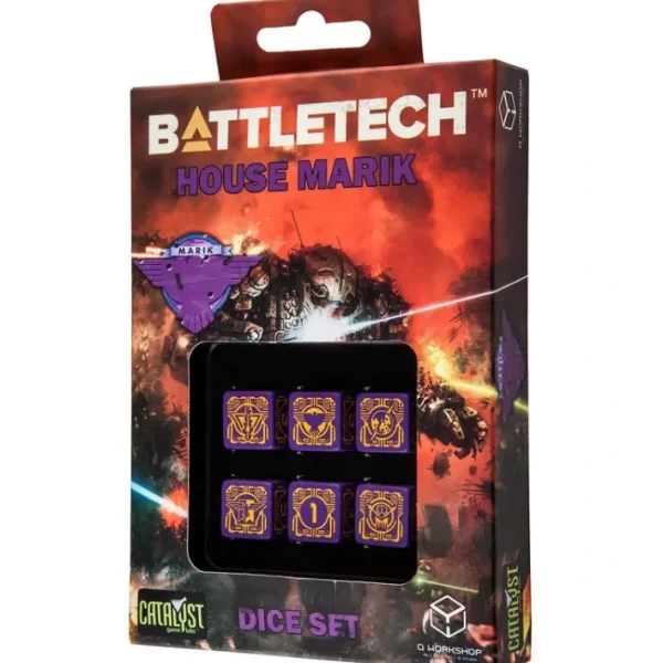 Q-Workshop Battletech House Marik D6 Dice Set (6 Piece Set) - Your Source for Gaming Essentials Hot