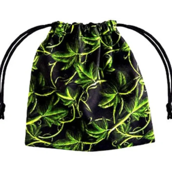 Q-Workshop Fullprint Forest Dice Bag - Black with Green - Your Source for Gaming Essentials Cheap