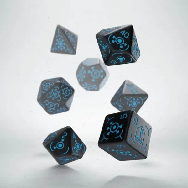 Q-Workshop Ingress Dice Set: Resistance (7 Piece Set) - Your Source for Gaming Essentials Cheap