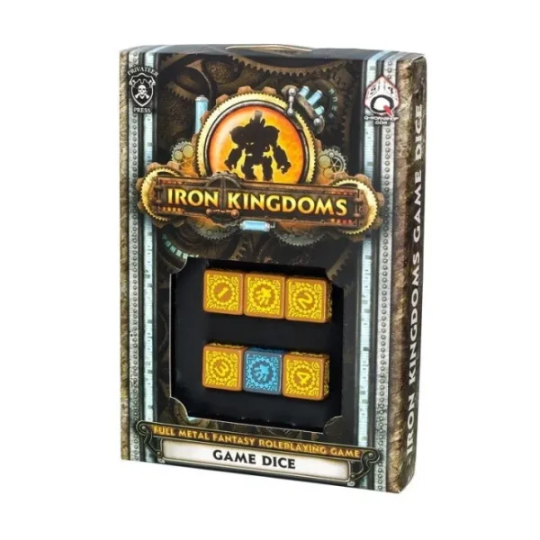 Q-Workshop Iron Kingdoms D6 Fantasy RPG Dice Set (6 Piece Set) - Your Source for Gaming Essentials Store