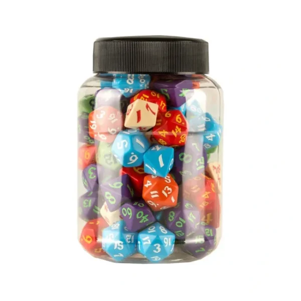Q-Workshop Jar of Assorted Classic RPG Dice (80 Dice) - Your Source for Gaming Essentials Best Sale