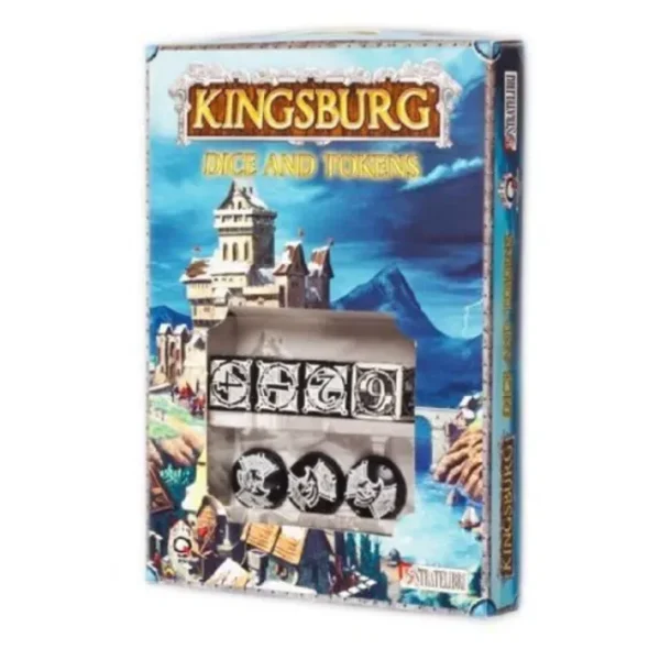 Q-Workshop Kingsburg Dice and Tokens Set - Black - Your Source for Gaming Essentials Shop