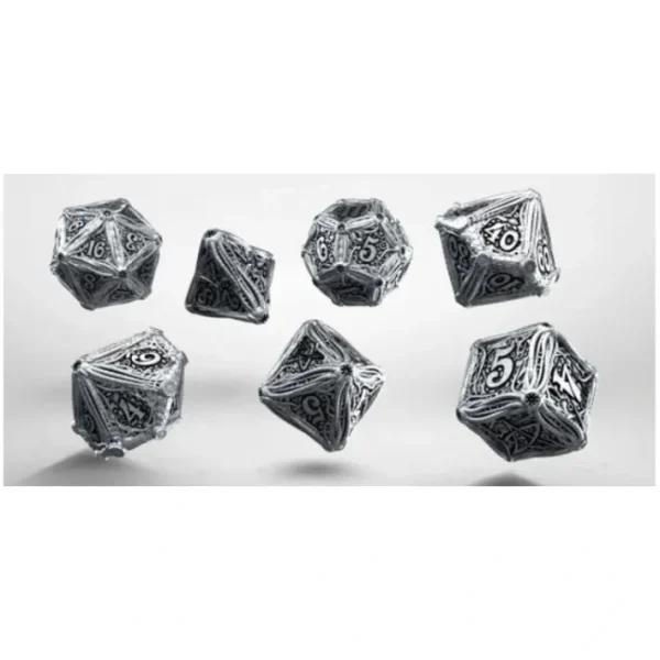 Q-Workshop Metal Dice Set - Call of Cthulhu (7 Pieces) - Your Source for Gaming Essentials Fashion