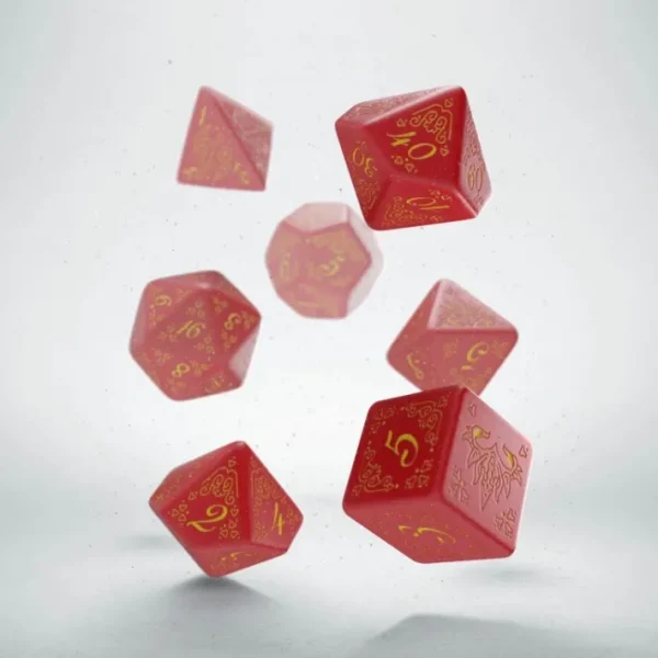 Q-Workshop Pathfinder Curse of the Crimson Throne Dice Set (7 Piece Set) - Your Source for Gaming Essentials Clearance