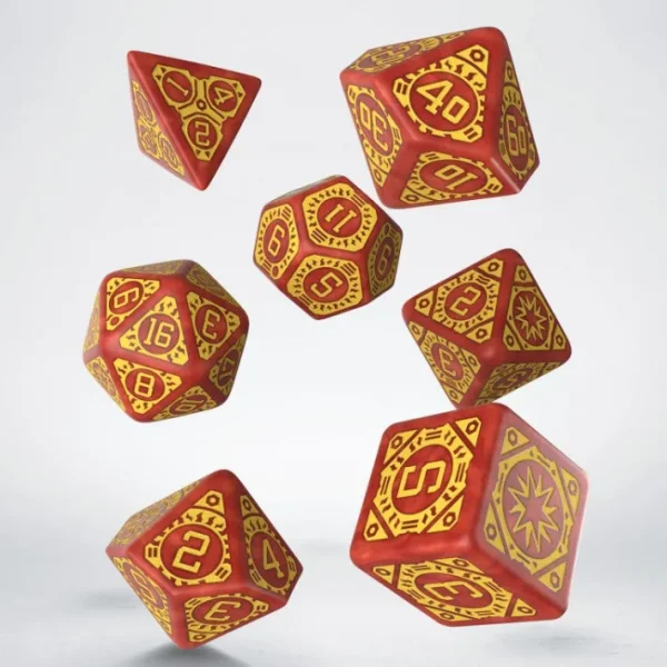 Q-Workshop Starfinder Dawn of Flame Dice Set (7 Piece Set) - Your Source for Gaming Essentials Best Sale