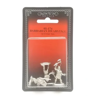 Ral Partha Barbarian Dwarves (3 Pieces) #01-174 Unpainted Fantasy Metal Figure - Your Source for Gaming Essentials Best