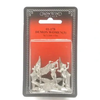 Tabletop Miniatures | Ral Partha Demon Women (3 Pieces) #01-178 Unpainted Classic Fantasy Metal Figure - Your Source for Gaming Essentials