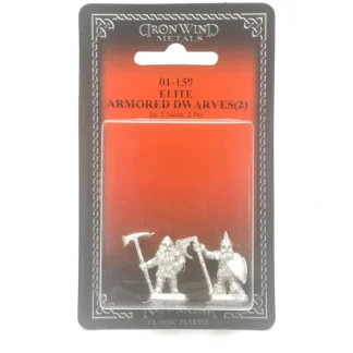Ral Partha Elite Armored Dwarf Guards (2 Pieces) #01-159 Unpainted Metal Figure - Your Source for Gaming Essentials Online