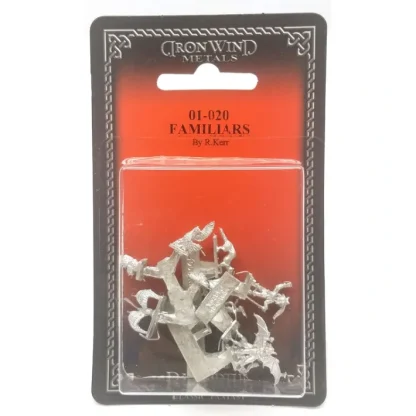 Ral Partha Familiars Pack (9 Pieces) #01-020 Unpainted Fantasy Metal Figure - Your Source for Gaming Essentials New