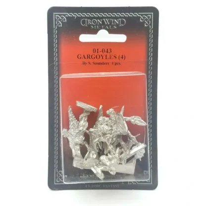 Ral Partha Gargoyles (4 Pieces) #01-043 Unpainted Classic Fantasy Metal Figure - Your Source for Gaming Essentials Best
