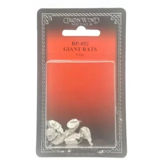 Ral Partha Giant Rats (6 Pieces) #RP-052 Unpainted Metal Miniature Rodent Minis - Your Source for Gaming Essentials Cheap