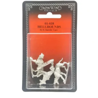 Ral Partha Hellhounds (3 Pieces) #01-038 Unpainted Classic Fantasy Metal Figure - Your Source for Gaming Essentials New
