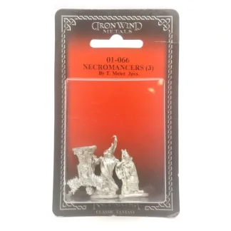 Tabletop Miniatures | Ral Partha Necromancers (3 Pieces) 01-066 Unpainted Classic Fantasy Metal Figure - Your Source for Gaming Essentials