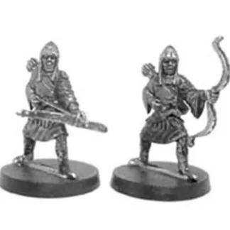 Ral Partha Peasant Archers (2 Pieces) #01-051 Unpainted Fantasy Metal Figure - Your Source for Gaming Essentials Clearance