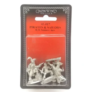 Ral Partha Pirates and Sailors (4 Pieces) #01-017 Unpainted Fantasy Metal Figure - Your Source for Gaming Essentials Sale