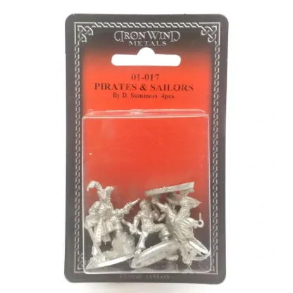 Ral Partha Pirates and Sailors (4 Pieces) #01-017 Unpainted Fantasy Metal Figure - Your Source for Gaming Essentials Sale