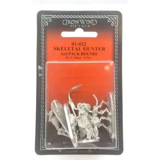 Ral Partha Skeletal Hunter and Three Pack Hounds #01-022 Unpainted Metal Figure - Your Source for Gaming Essentials Discount