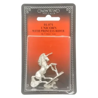 Ral Partha Unicorn With Princess Rider #01-071 Unpainted Fantasy Metal Figure - Your Source for Gaming Essentials Outlet