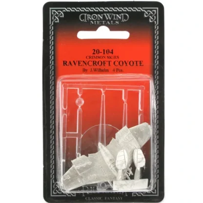 Ravencroft Coyote #20-104 Crimson Skies RPG Metal Ral Partha Figure - Your Source for Gaming Essentials New