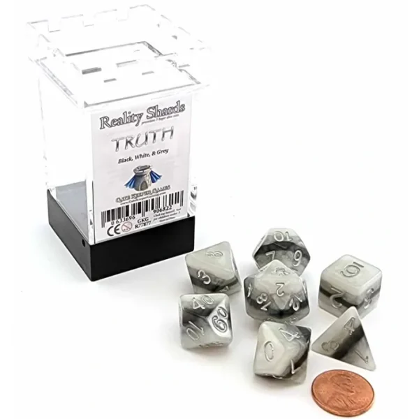Reality Shard Dice 7 Piece Polyhedral DnD Dice Set - Truth - Your Source for Gaming Essentials New