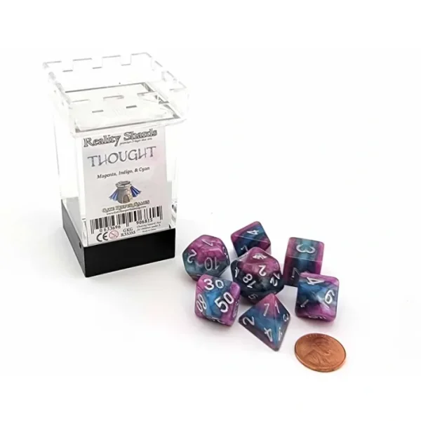 Reality Shard Dice 7 Piece Polyhedral DnD Dice Set - Thought - Your Source for Gaming Essentials Store