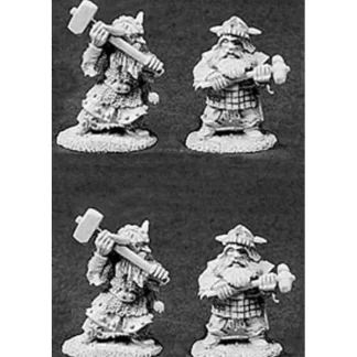 Reaper Miniatures 4 Dwarven Hammers 06020 Dark Heaven Army Pack Unpainted Mini - Your Source for Gaming Essentials Store