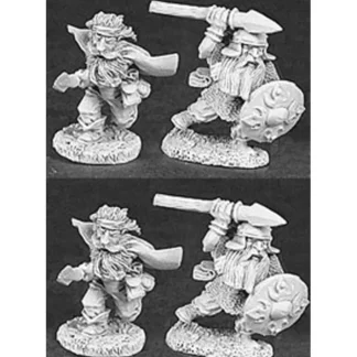 Reaper Miniatures 4 Dwarven Spearmen 06041 Dark Heaven Army Pack Unpainted Mini - Your Source for Gaming Essentials Outlet