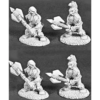 Reaper Miniatures 4 Dwarven Fanatics 06045 Dark Heaven Army Pack Unpainted Mini - Your Source for Gaming Essentials New