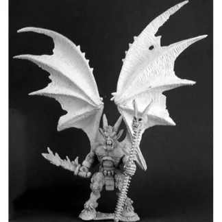 Tabletop Miniatures | Reaper Miniatures Abyst, Demon Lord #03121 Dark Heaven Legends Unpainted Metal - Your Source for Gaming Essentials