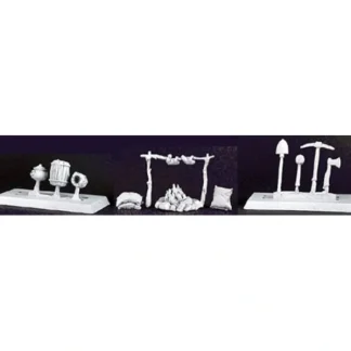 Reaper Miniatures Adventuring Accessories II #02963 (13 Pieces) Unpainted Metal - Your Source for Gaming Essentials Online