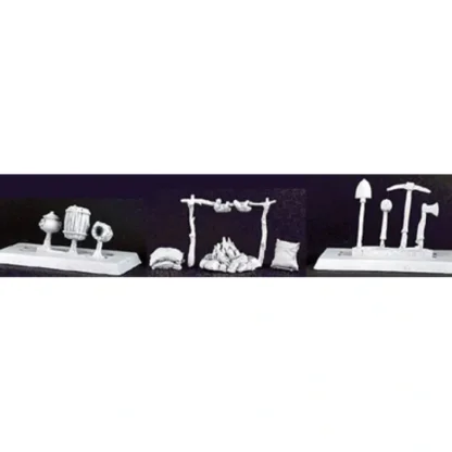 Reaper Miniatures Adventuring Accessories II #02963 (13 Pieces) Unpainted Metal - Your Source for Gaming Essentials Online