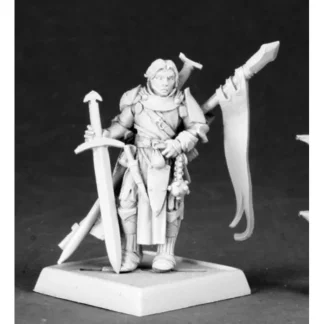 Reaper Miniatures Alain, Iconic Cavalier #60045 Pathfinder Miniatures Unpainted - Your Source for Gaming Essentials Online